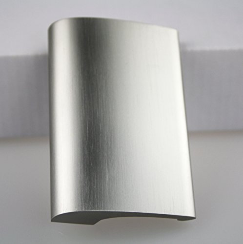 Balkongriff Ziehgriff Terrassentürgriff Deluxe - Aluminium - verschiedene Farbe (Edelstahl eloxiert)