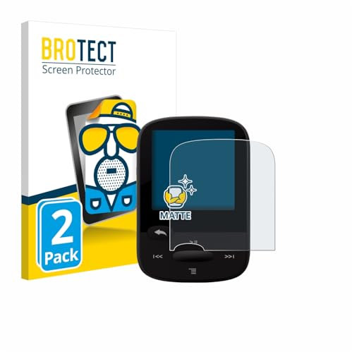 BROTECT Entspiegelungs-Schutzfolie für SanDisk Sansa Clip Sport (2 Stück) Matte Displayschutz-Folie, Anti-Reflex, Anti-Fingerprint