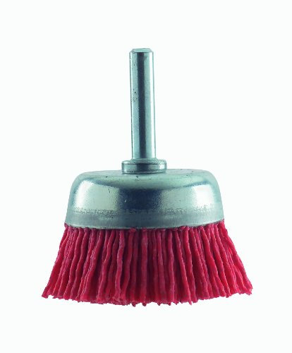 Bosch 2 609 256 523 - Cepillos de vaso para taladradoras, alambre de nilón con medio de lijado de corindón, grano K80, 50 mm