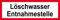 Feuerwehrschild aus Kunststoff - Löschwasser Entnahmestelle - 20 x 60 cm