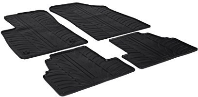 Satz Gummimatten kompatibel mit Opel Mokka (inkl. X) & Chevrolet Trax 2012-2020 (T Profil 4-teilig + Montage-clips)