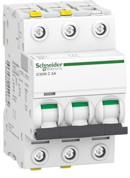 Schneider Electric A9F04306 Leitungsschutzschalter iC60N, 3P, 6A, C Charakteristik