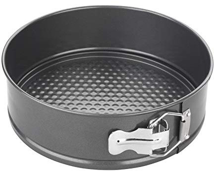 Chef Aid Non-Stick Spring Form Cake Tin, Round Cake pan with Loose Base for Easy Release, Fridge and Freezer Safe.,Grey,21cm 8 ¼ inch