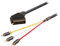 Roi knv31130e20 Switchable péritel câble RCA 3 x Mâle 2 m Gris