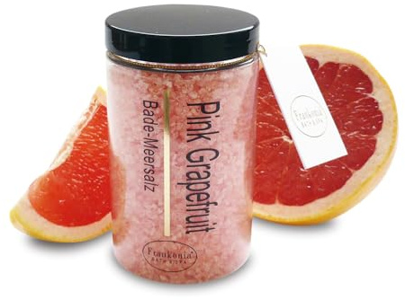 Frankonia BATH & SPA Badesalz Pink Grapefruit – Totes Meer Salz mit Grapefruitöl – Wellness Badezusatz – Meersalz – Badekristalle – Pflege & Entspannung für Körper & Geist – 450 g – vegan