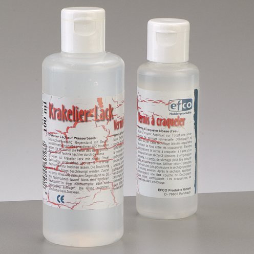 Krakelier-Lack auf Wasserbasis, 50 ml, durch Auftragen entsteht eine Antik-Look