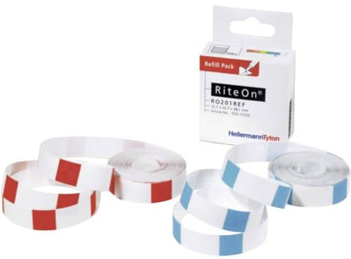 HellermannTyton RiteOn 550-71401 RO203REF-100-WH - Etiqueta para cable (25,40 x 19,10 mm)