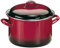 IBILI - Marmite droite avec couvercle Volcan, 24 cm, Acier émaillé, Compatible avec l’induction