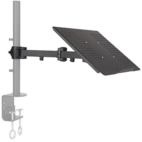 Allcam Steel Laptop Tray or Tablet Tray attachment with adjustable arm for 35mm pole or Monitor Stands MDM11S, MDM12D, MDM12Q