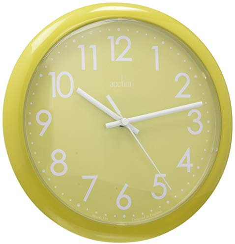 Acctim Abingdon Wall Clock Quartz Easy Read Arabic Numbers Lime Green 25cm 21895