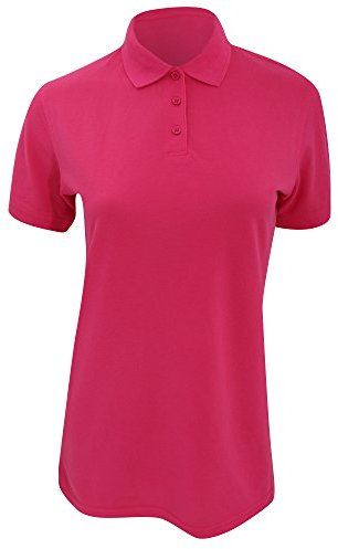Kustom Kit Ladies Klassic Superwash Short Sleeve Polo Shirt (14) (Raspberry)
