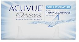 Acuvue Oasys for Astigmatism 2-Wochenlinsen weich, 6 Stück/BC 8.6 mm/DIA 14.5 / CYL -2.75 / Achse 50 / -8.5 Dioptrien