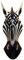Schöne 30 cm Zebra Holz Maske Afrika Wandmaske Handarbeit Bali Maske71