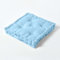 HOMESCAPES Coussin de Chaise de Couleur Bleu Fait en 100% Coton de 40x40 cm pour Chaise de Salon et Chaise de Jardin