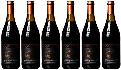Cantina Puianello Lambrusco Grasparossa DOC, 6er Pack (6 x 750 ml)