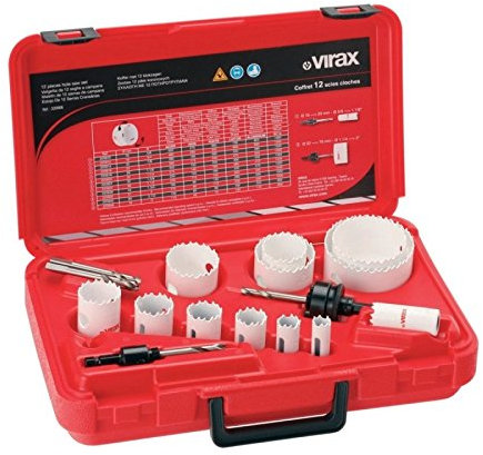 Virax Coffret complet de 12 scies cloches Virax 220906