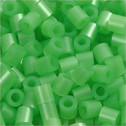 Nabbi Schmelzperlen aus Kunststoff, Plastik, lichtgrün, 1100-Piece