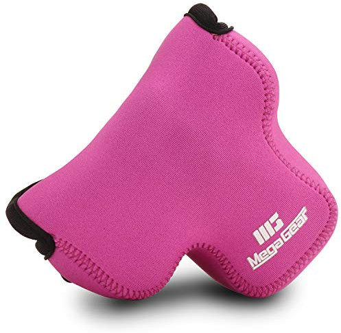 MegaGear MG1038 Canon EOS M50, M5 (15-45) Ultra Light Custodia in Neoprene per Fotocamera, Rosa