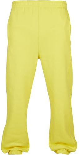 Urban Classics Sweatpants, Pantalon De Sport Coupe Large Homme, Jaune (Yellow), Taille L