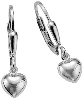 Zeeme for Kids Kinder Ohrringe 925/- Sterling Silber 2,5cm Glänzend weiß 271230031