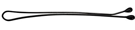 Comair 3150085 Haarklemmen Klassik, 24er Karte, 48 mm, schwarz