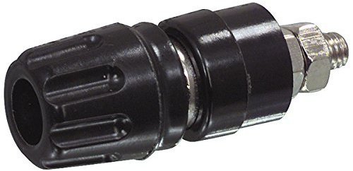 Hirschmann PKI 10 A Kabelverbinder, Ø 4 mm/Ø 2 mm, schwarz, Polyamid, Nickel, 30 VAC/60 VDC, 35 A
