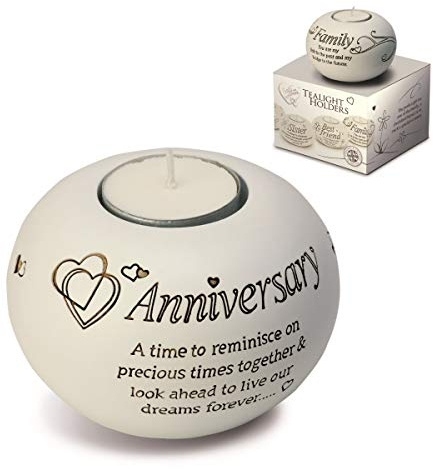 Arora Said with Sentiment Tealight Holder - Anniversary