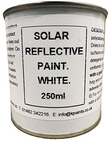 1 x 250ml White Solar Reflect Paint Polycarbonate Glass Conservatory Shading Greenhouse