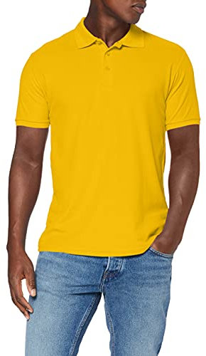 Fruit of the Loom Womens Lady-Fit 65/35 Short Sleeve Polo Shirt (M) (Sunflower)