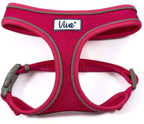 Ancol Viva Lightweight Breathable Comfort Mesh Dog Harness Pink Size Small (Fits Girth 34-45 cm)