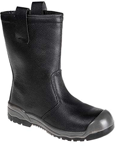 Portwest Botte fourrée S1P(surembout renforcé), Couleur: Noir, Taille: 44, FW13BKR44