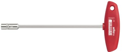 Wiha Steckschlüssel mit Quergriff Sechskant glanzvernickelt (00988) 13 x 125 mm