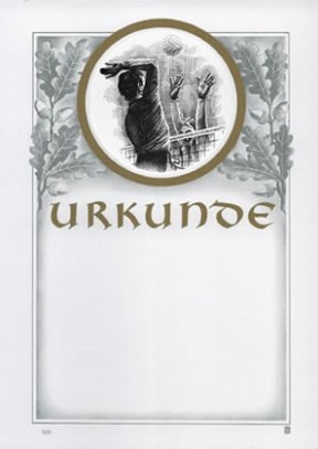 Albert Hoffmann Urkundenverlag Volleyball / 500/1077 / Herren/PC-Urkunden (170 g/m²) 10 Stk