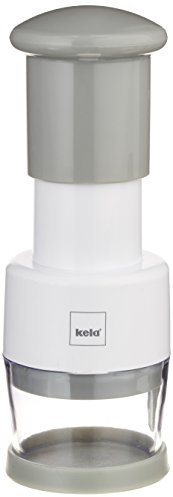 kela 11438 Knoblauch-/Kräuterhacker, 16,5 cm, 6 cm Ø, Grau/Weiß, Romana