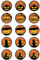 Muffinaufleger Cupcakes Muffins Halloween Zuckerpapier HW03