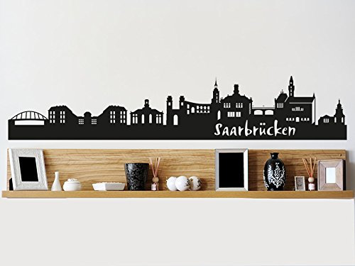 KLEBEHELD® Wandtattoo Saarbrücken Skyline
