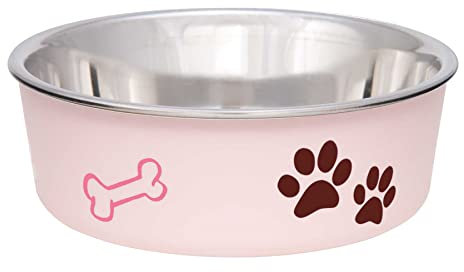 LOVING PETS Bella Bowl Dog Bowl, Paparazzi Pink, Medium, 750 ml