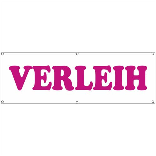 Werbeplane - Gerüstplane - p127 - Verleih - NEU - 200 cm x 67 cm - Plane für Baustelle, Garten, Zaun oder Veranstaltung im Sommer - Winter - auch personalisiert