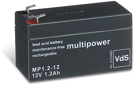 akku-net Bleiakku (multipower) MP1,2-12 VDs, 12V, Lead-Acid