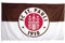 FC St. Pauli - Hissfahne Logo - 120x200 cm - braun/weiss