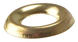 No.6 Brass Screw Cup Washer - 50 Pack