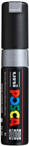POSCA 182682 - POSCA Marker mit breiter Keilspitze, silber