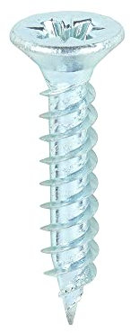 TIMCO Twin-Threaded Woodscrews - PZ - Double Countersunk - 6 x 3/4 - Zinc Plated - Box of 200