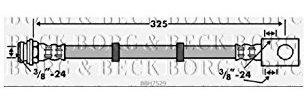 Borg & Beck BBH7524 Brake Hose To Fit Subaru Justy Suzu Ignis WagonR