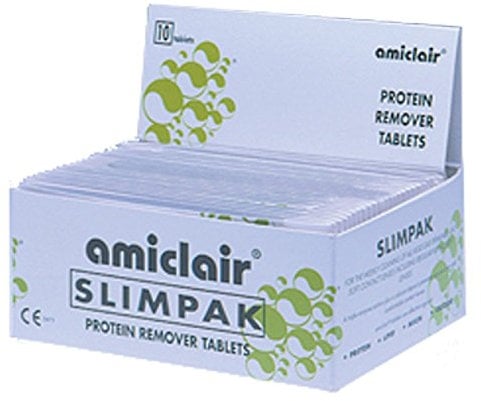 Amiclair settimanale Enzimatica Protein Remover pastiglie detergenti per lenti a contatto