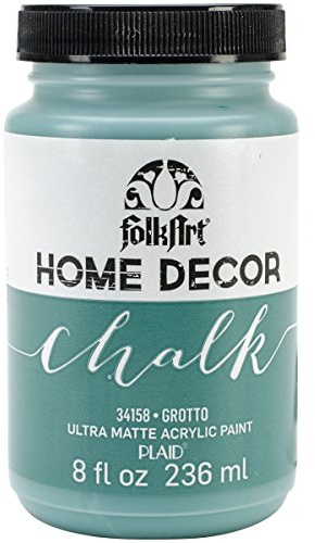 Plaid:Craft Folkart Home Decor Chalk Paint 8 Oz-Grotto