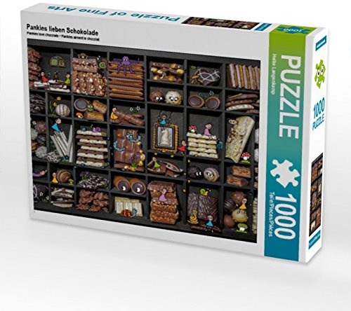 CALVENDO Puzzle Pankies lieben Schokolade | 1000 Teile Lege-Größe 64 x 48 cm Foto-Puzzle für glückliche Stunden