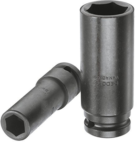 GEDORE K 19 L 23 mm Kraftschraubereinsatz 1/2 6-Kant, Lange Form, Professionelle Werkzeugqualität, Robust & Langlebig, 23 mm - Premium Steckschlüsseleinsatz