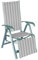 acamp Liegestuhl klappbar Acatop | Wetterfestes Aluminium-Gestell | Atmungsaktives Acatex-Gewebe | Gartenstuhl Hochlehner verstellbar in 7 Positionen | Liegestuhl Garten in Platin/Denver