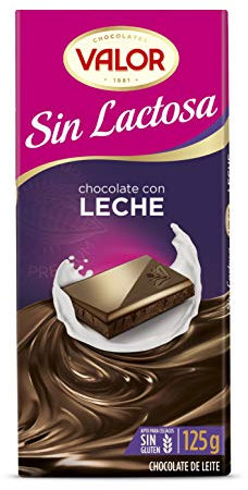 Valor, Chocolat au Lait, Chocolat Sans Lactose, 125 gr